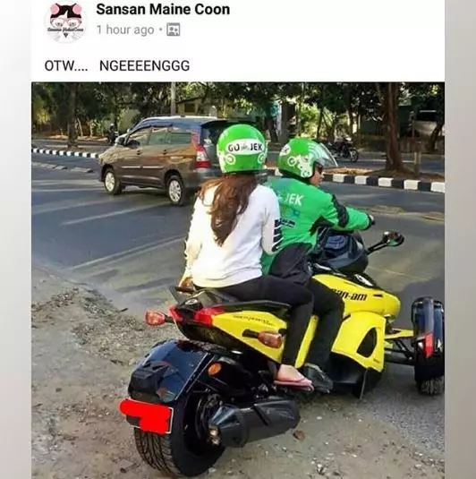 Status Facebook driver ojek online berbagai sumber