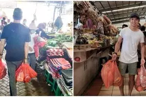 Momen 10 seleb ganteng belanja ke pasar, idaman banget