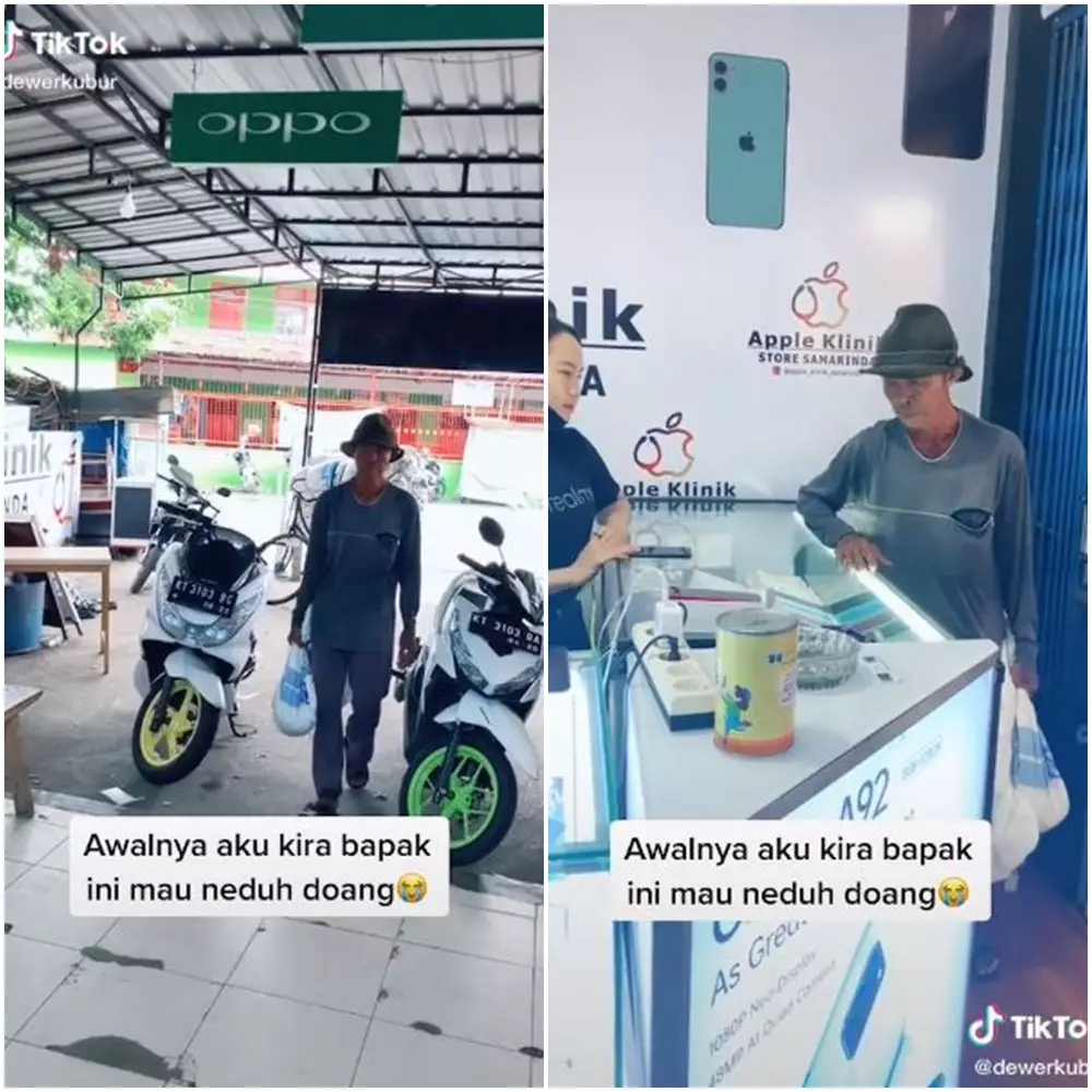 Bapak beli hp pake sekarung receh © 2020 brilio.net