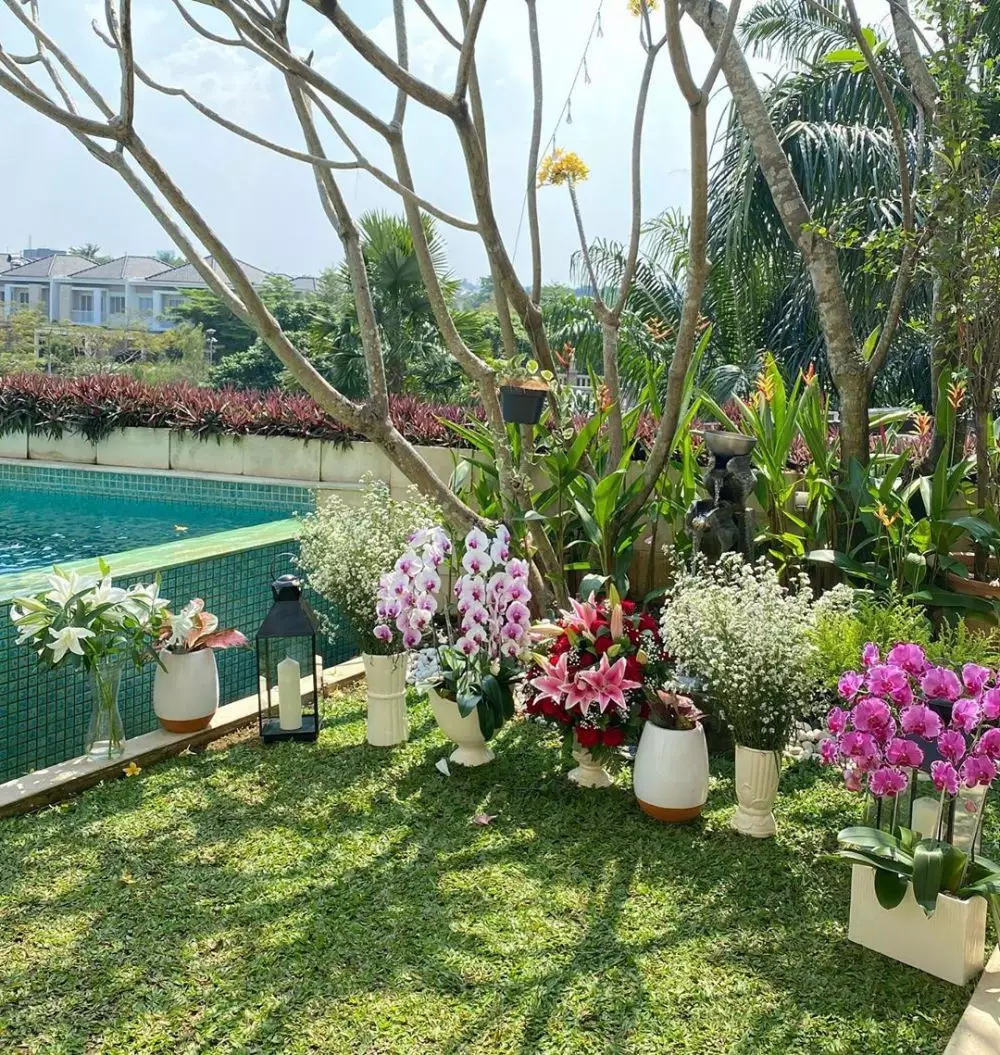 halaman belakang di rumah titi Instagram