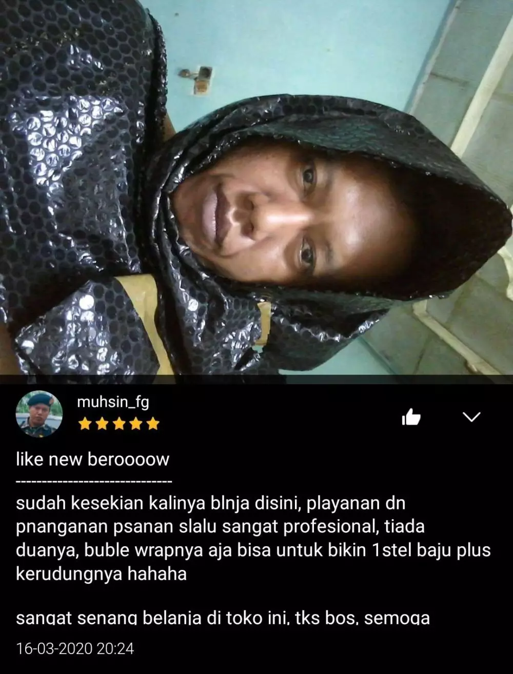 kelakukan cowok kasih penilaian olshop Twitter/@txtdarionlshop