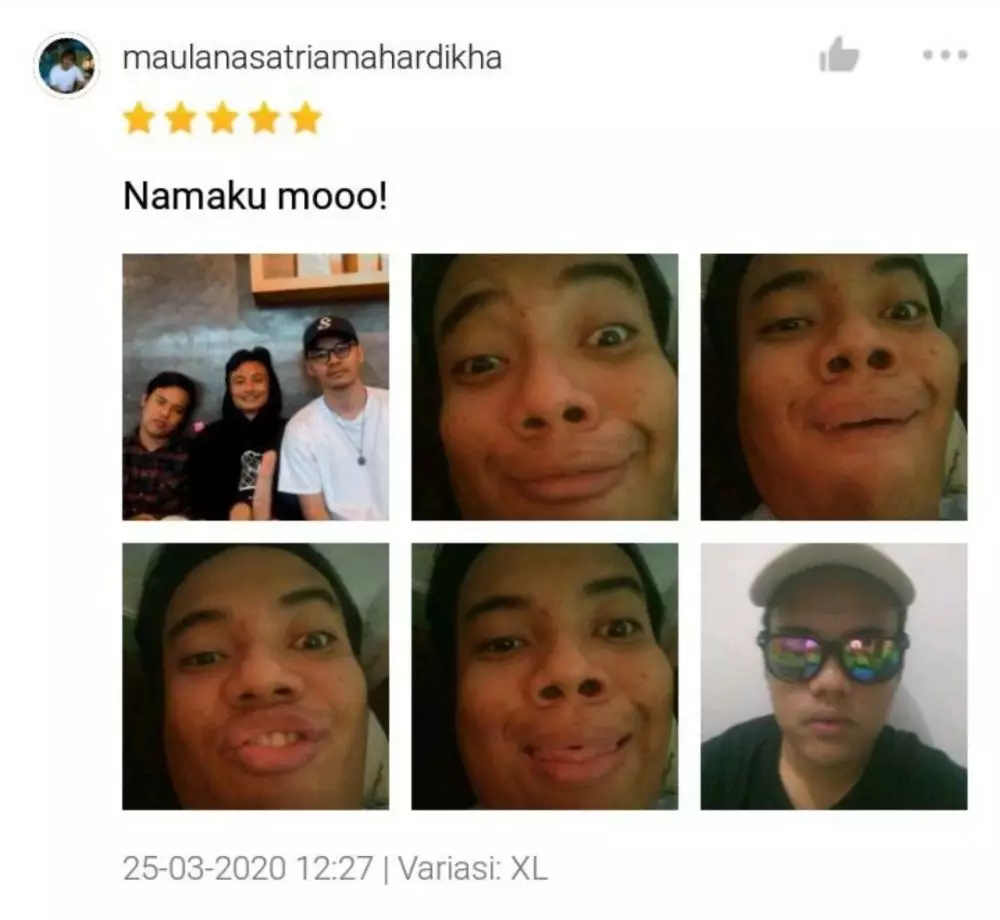 kelakukan cowok kasih penilaian olshop Twitter/@txtdarionlshop