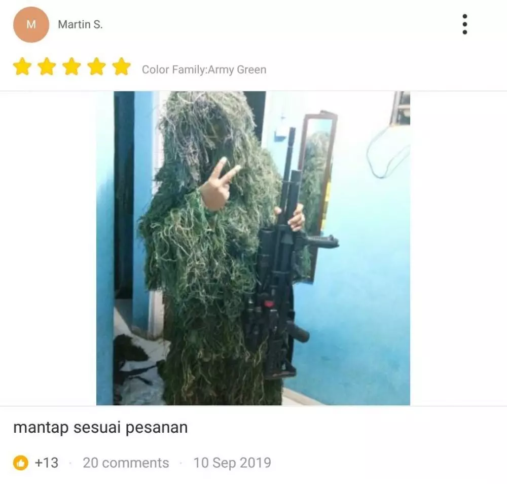 kelakukan cowok kasih penilaian olshop Twitter/@txtdarionlshop