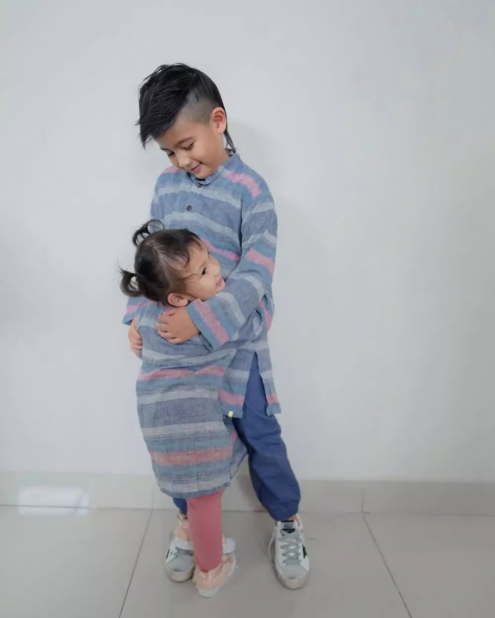 Ryshaka dan adiknya © 2020 brilio.net