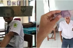 7 Potret muka orang digabung gambar di uang ini kocak