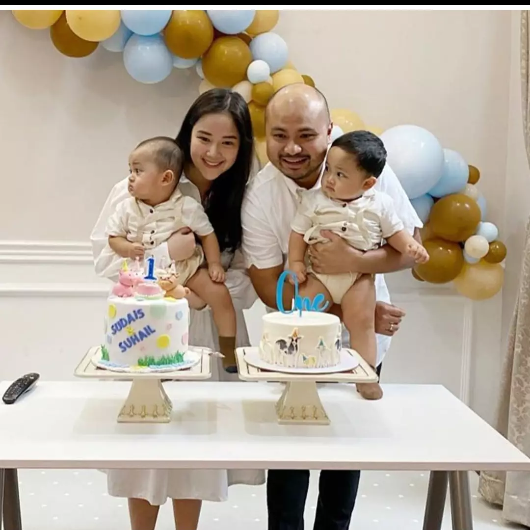 7 Potret ulang tahun Sudais dan Suhail, cucu kembar Jusuf Kalla