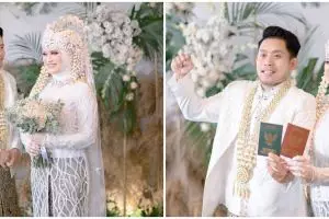 10 Momen pernikahan Andik Vermansyah & Silvia Anggun, sakral & syahdu