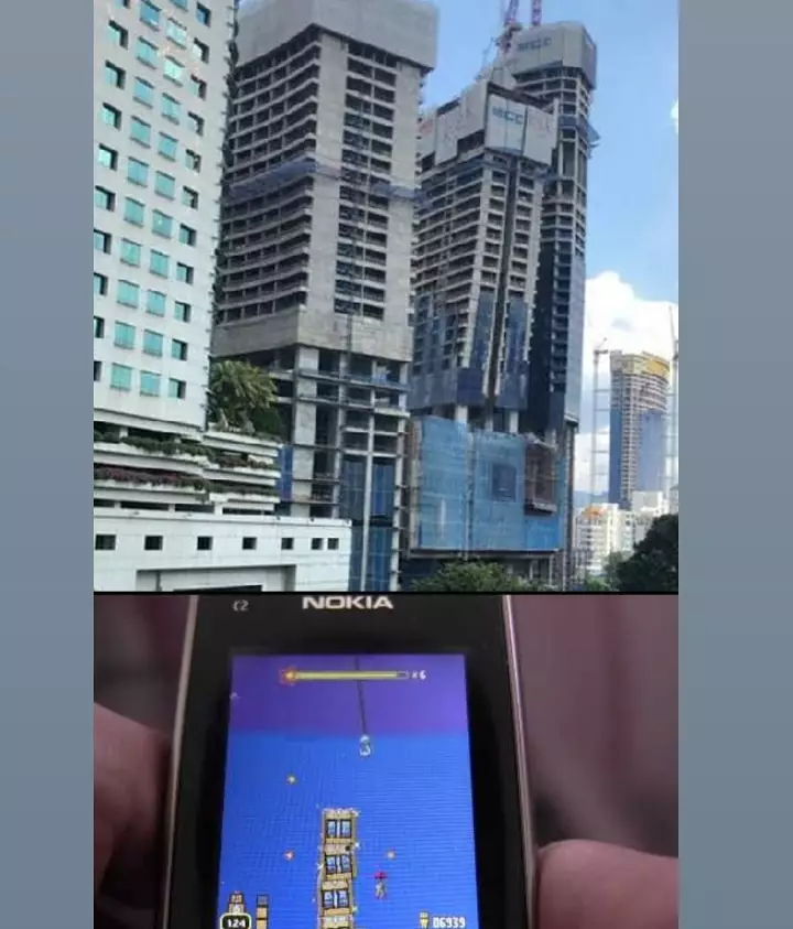 Meme bangunan seperti game Berbagai sumber
