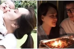10 Momen bahagia Shandy Aulia ulang tahun pertama sebagai ibu