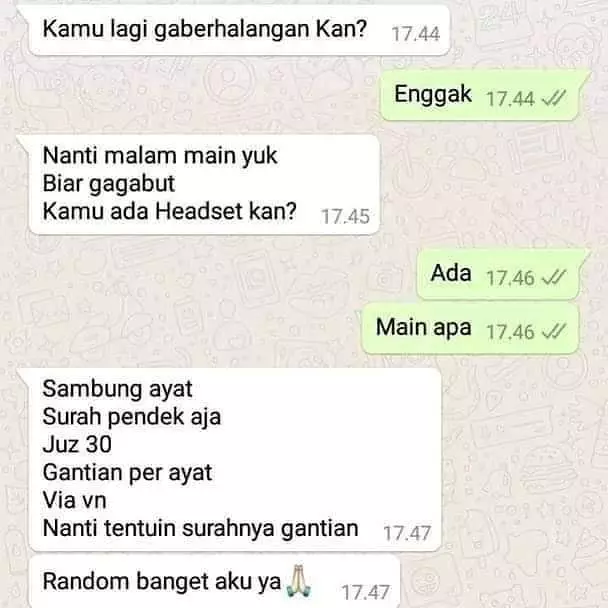 chat lucu dikira gombal © 2020 instagram.com chat lucu dikira gombal © 2020 instagram.com