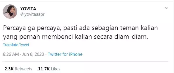 cuitan lucu tentang teman  Twitter