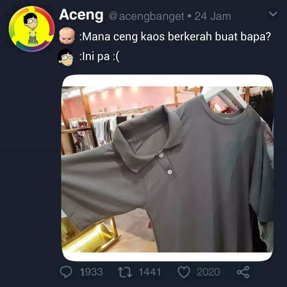 meme lucu gaya fashion nyeleneh © 2020 instagram.com meme lucu gaya fashion nyeleneh © 2020 instagram.com