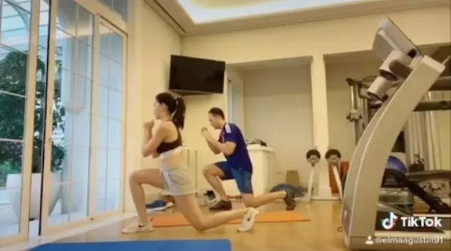 Elma Agustin dan pacar olahraga bareng Instagram