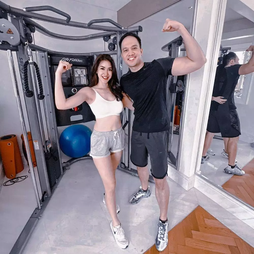 Elma Agustin dan pacar olahraga bareng Instagram
