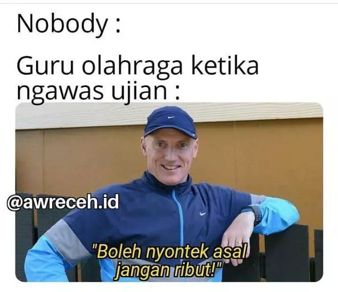 Meme lucu guru olahraga berbagai sumber