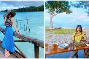 10 Penampakan rumah Bella Shofie di Maluku, pemandangannya pantai