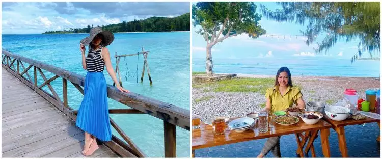 10 Penampakan rumah Bella Shofie di Maluku, pemandangannya pantai
