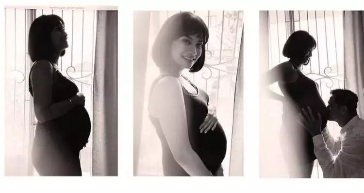 5 Pemotretan maternity Vanessa Angel dan suami, pesonanya terpancar