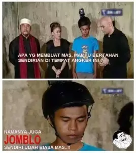 Meme saat di tempat angker Berbagai sumber