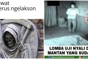 9 Meme saat di tempat angker ini lucunya bikin gagal serem