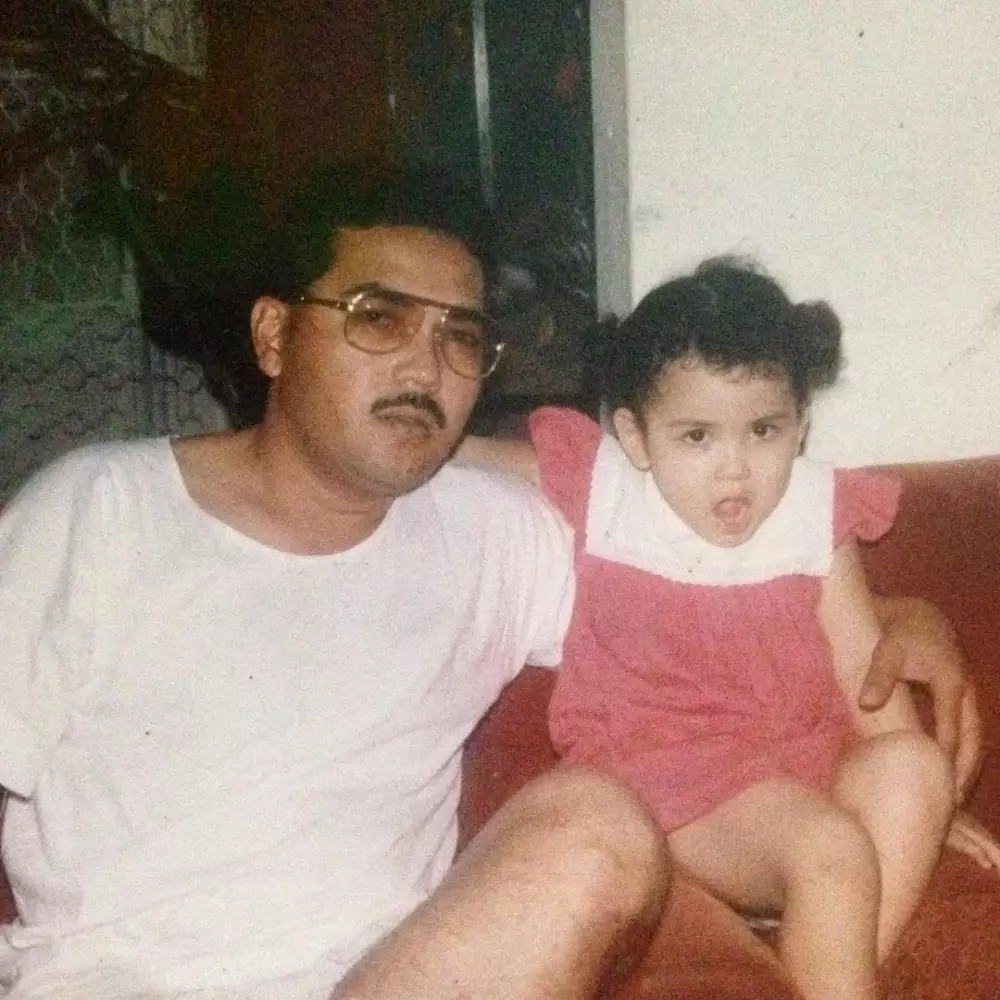 masa kecil seleb dengan ayah instagram