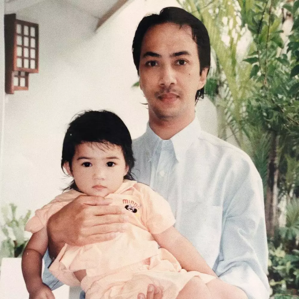 masa kecil seleb dengan ayah instagram