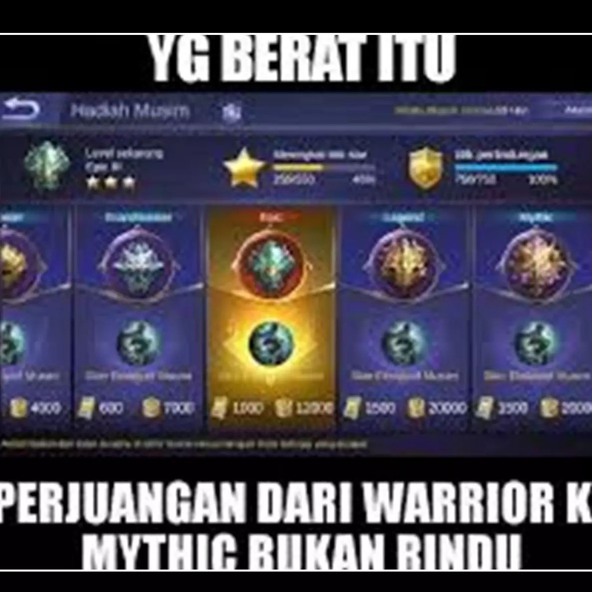 10 Meme push rank game ini bikin ketawa ngenes