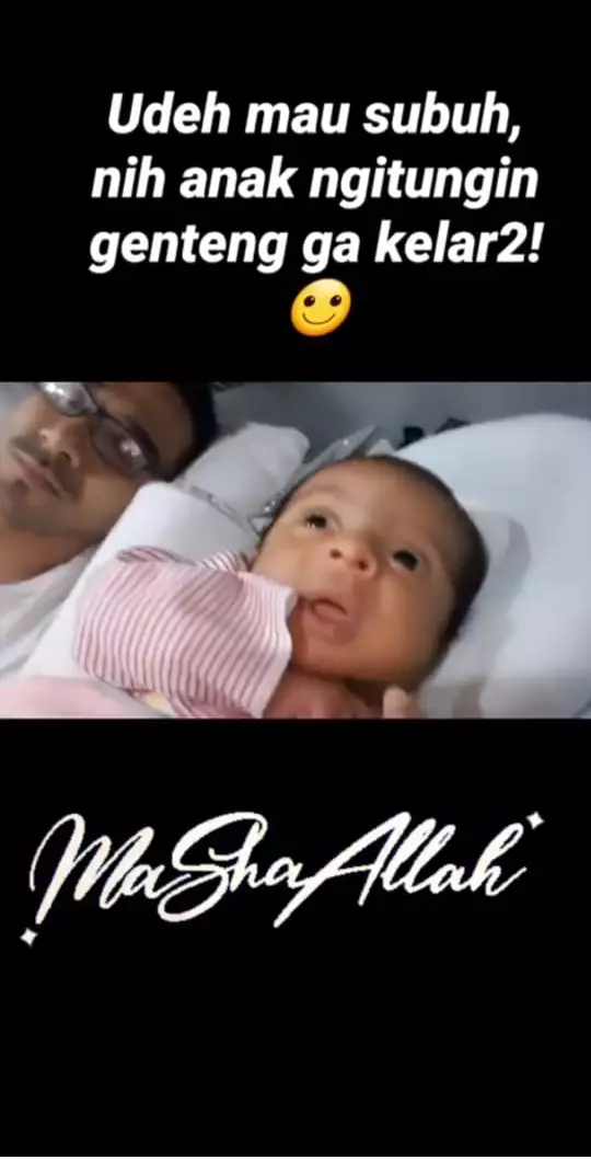 Abdulla Alwi momong anak instagram 