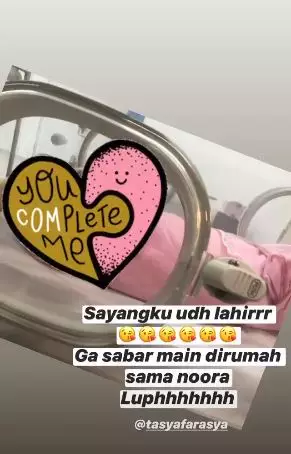 tasya farasya lahiran Instagram