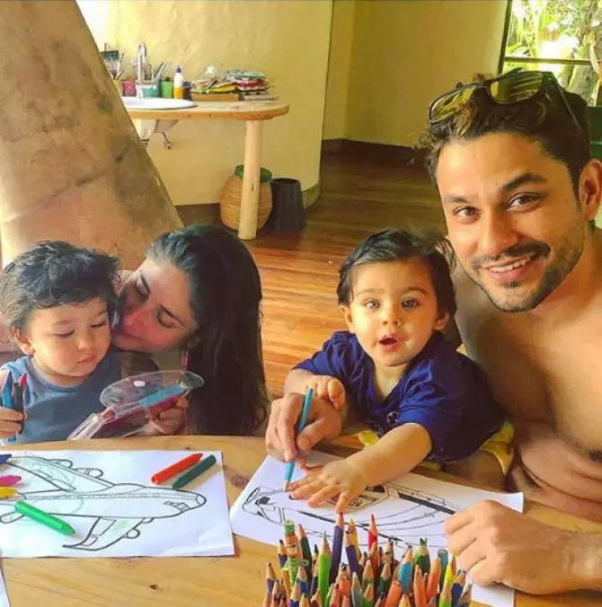 Potret kompak Taimur dan anak Soha Ali khan © 2020 brilio.net