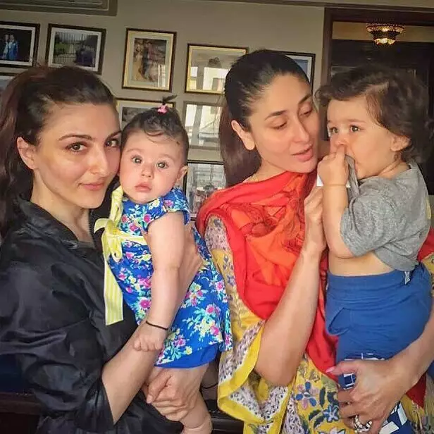 Potret kompak Taimur dan anak Soha Ali khan © 2020 brilio.net
