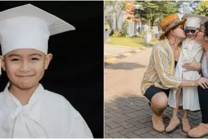 7 Momen anak Sharena Delon wisuda TK, tunda masuk SD karena pandemi