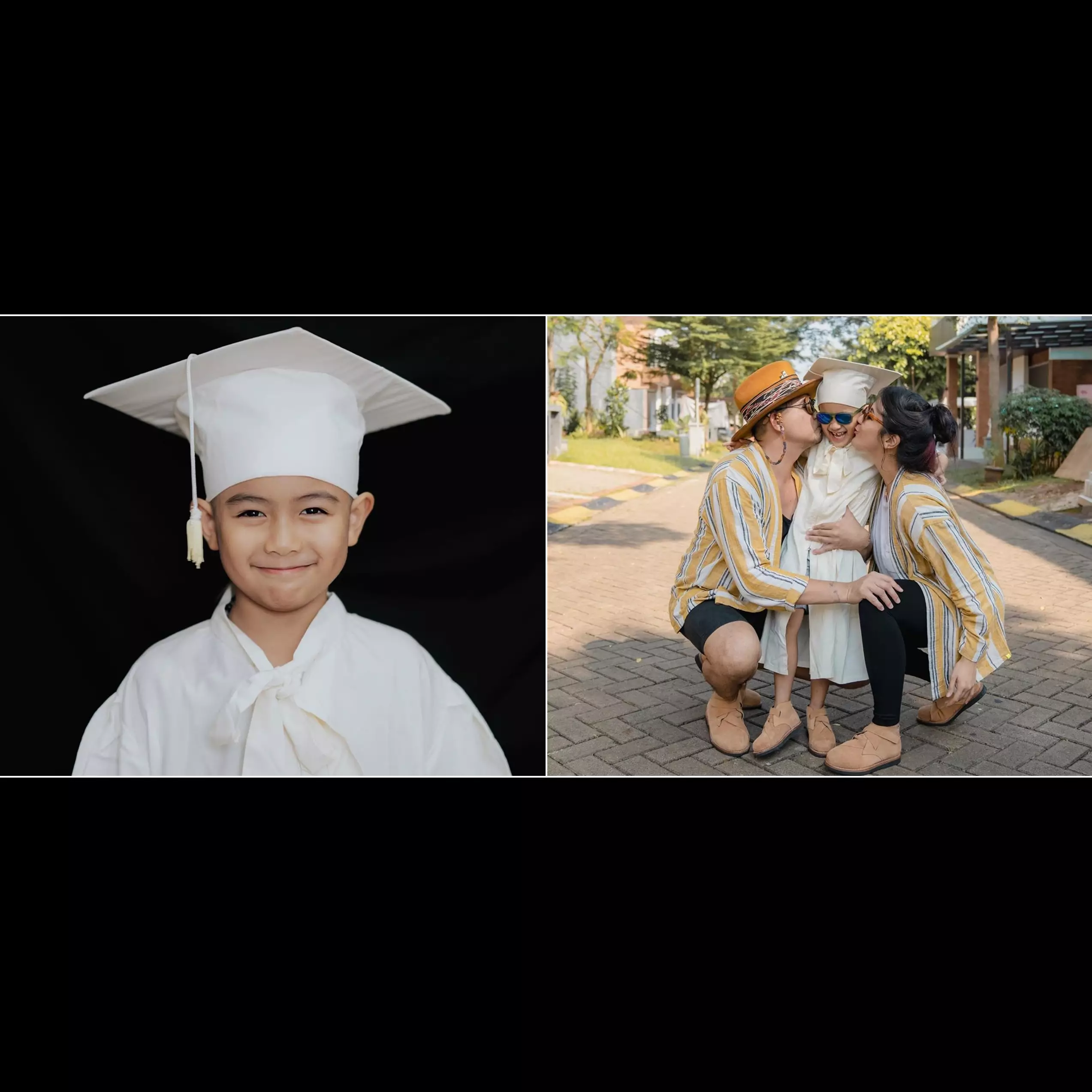 7 Momen anak Sharena Delon wisuda TK, tunda masuk SD karena pandemi