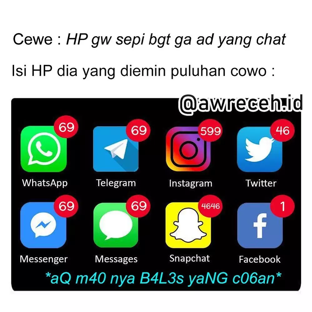 meme cuma cewek yang paham © 2020 instagram.com