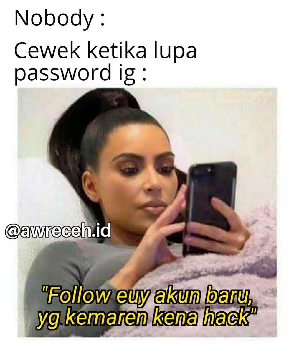 meme cuma cewek yang paham © 2020 instagram.com