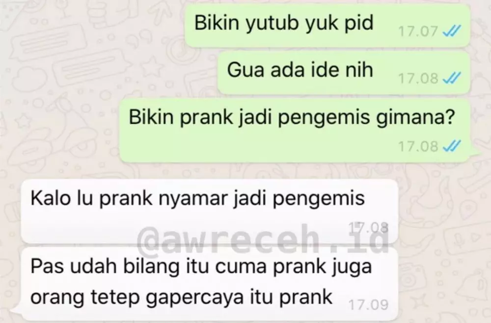 chat teman ngasih saran © 2020 instagram.com