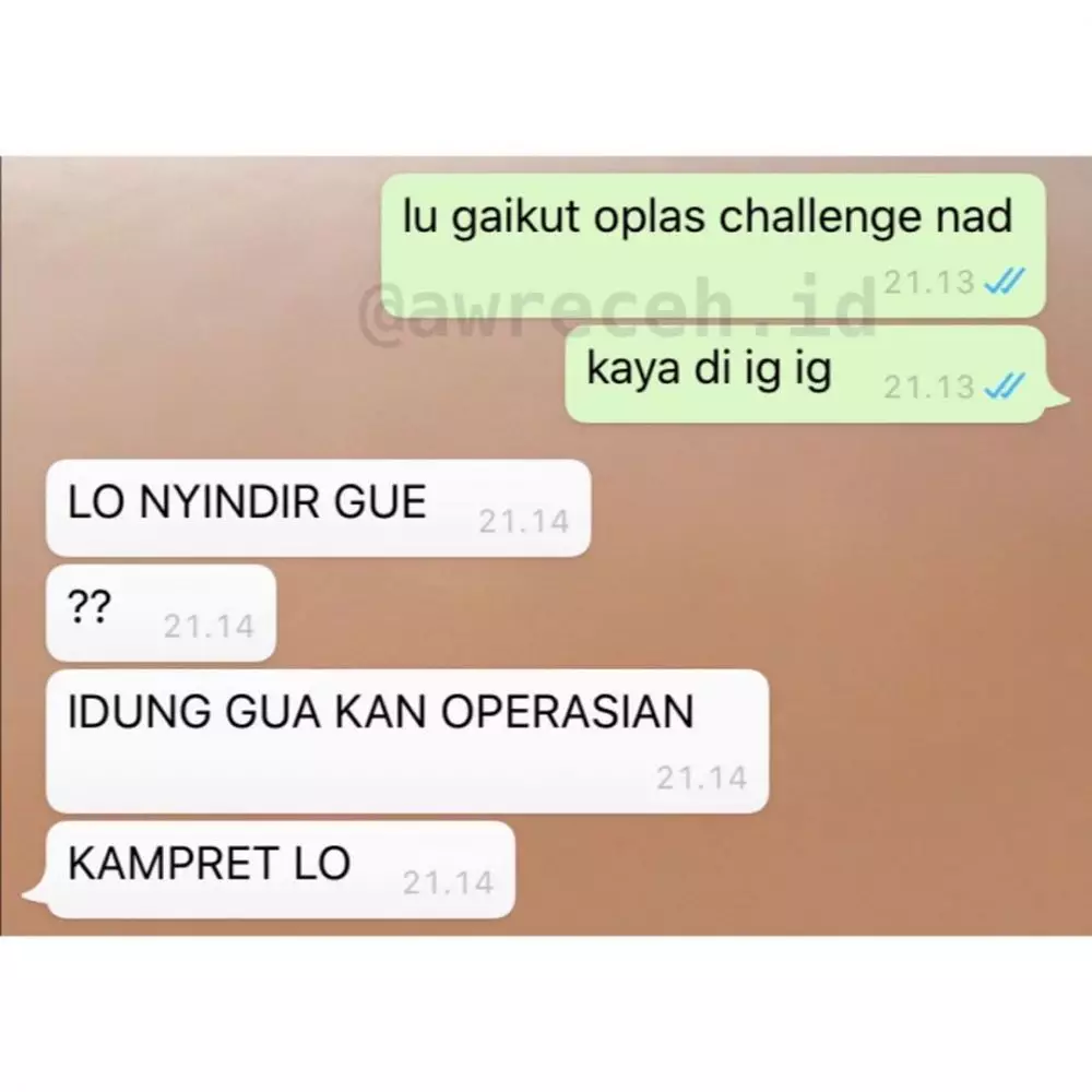 chat teman ngasih saran © 2020 instagram.com
