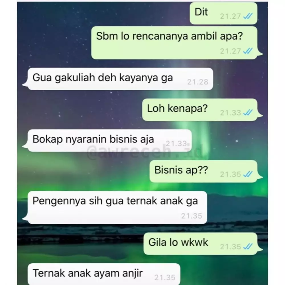 chat teman ngasih saran © 2020 instagram.com