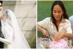 10 Potret resepsi pernikahan Tara Basro dan Daniel Adnan, pesta kebun