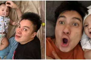 8 Aksi kocak Baim Wong dan keluarga saat santai, bikin gagal fokus