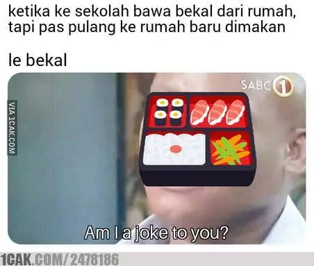 Meme bekal makanan 1cak.com