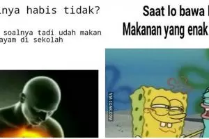 10 Meme bekal makanan ini lucunya bikin lapar hilang