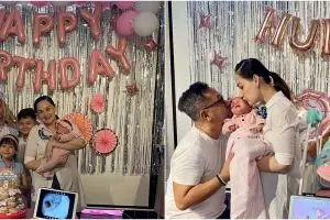 8 Momen hangat Mona Ratuliu rayakan ulang tahun & akikah anaknya