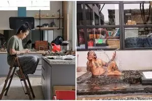 9 Potret rumah Mieke Amalia, dapurnya bikin salah fokus