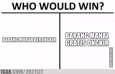 Meme ongkos kirim 1cak.com