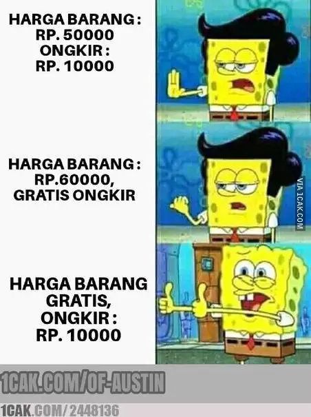 Meme ongkos kirim 1cak.com
