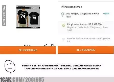 Meme ongkos kirim 1cak.com
