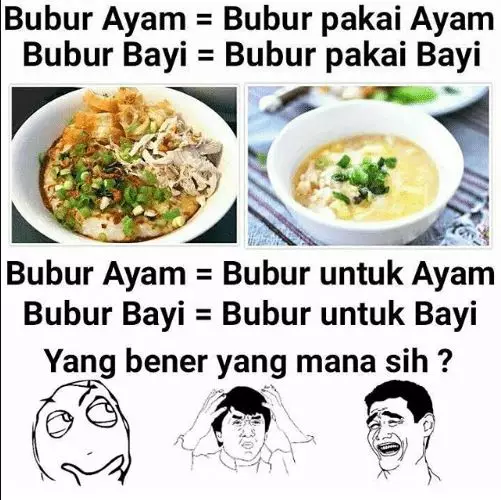 bubur ayam lucu berbagai sumber