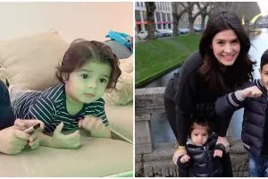 8 Potret Quenzino dan Zenecka anak Carissa Putri, cute dan ngegemesin