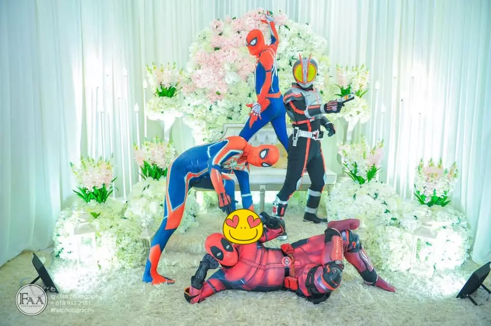 potret pernikahan unik facebook